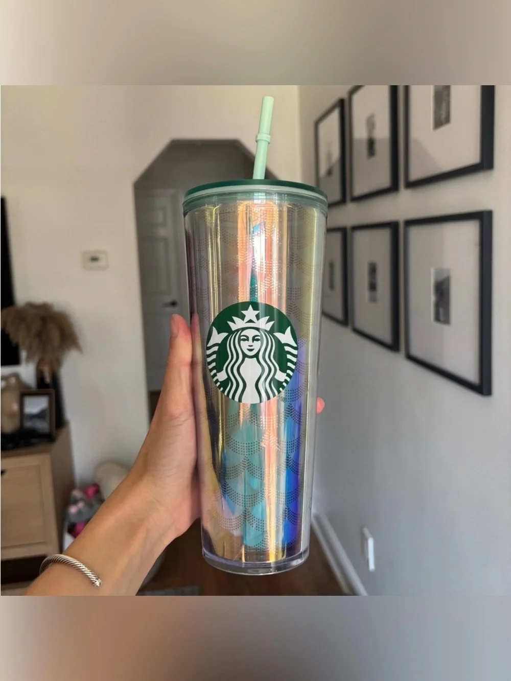 Starbucks Mermaid Scales Siren Iridescent Tumbler 24oz